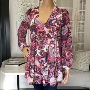 Anthropologie Melloday Flowy Paisley Blouse